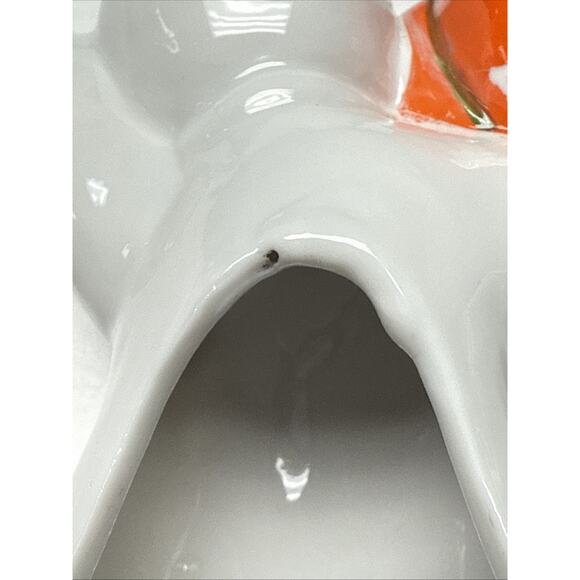 Vtg Midwest Cannon Falls Halloween Ceramic Ghost Pumpkin Candle Holder Luminary - Picture 6 of 12